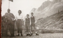 Con il nonno e la mamma in Val Veny